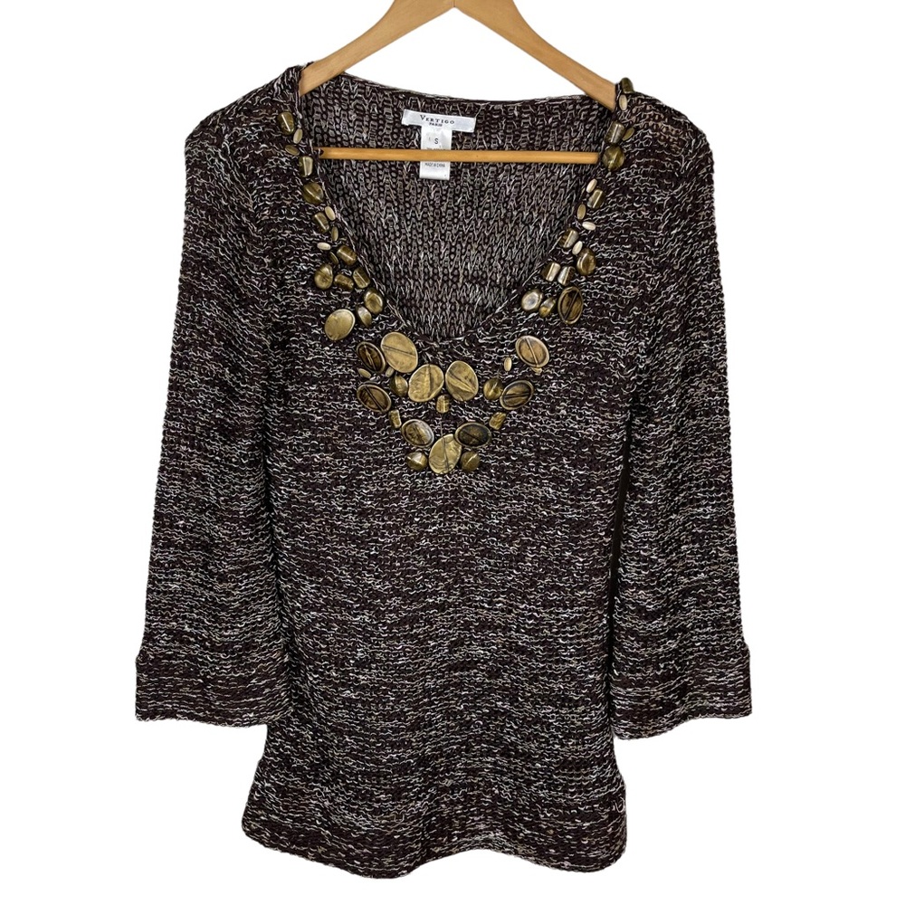 Vertigo Paris Vintage Sweater Tunic Size Small